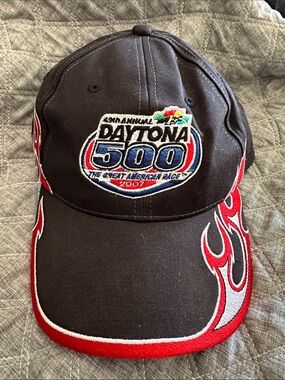 Daytona 500 2007 Embroidered Black & Red Men's Cap